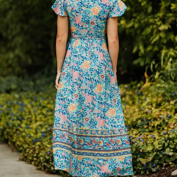 Milan Dress in Teal. Size Small. From Lina - Picture 3 of 4